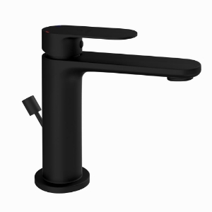 Picture of Single Lever Basin Mixer with Popup Waste - Black Matt