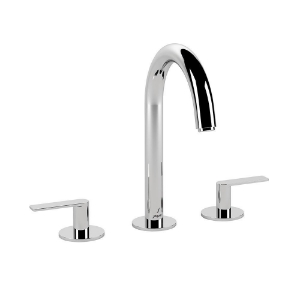 Picture of 3-Hole Basin Mixer with Pipe Spout - Chrome