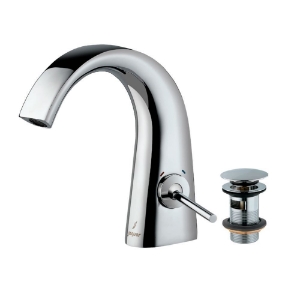 Picture of Joystick Basin Mixer with click clack waste - Chrome