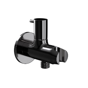 Picture of Round Wall Outlet - Black Chrome