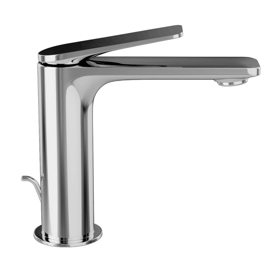 Picture of Single Lever Extended Basin Mixer with popup waste