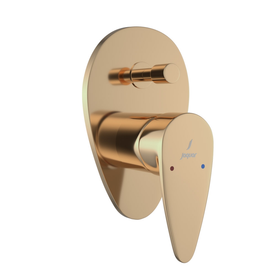 Picture of Exposed Part Kit of Single Lever Hi Flow In-wall Diverter - Auric Gold