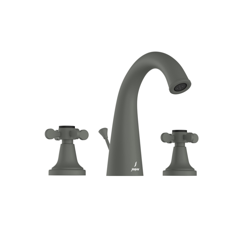 Picture of 3 hole Basin Mixer with Popup waste - Graphite