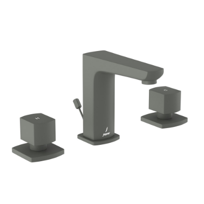 Picture of 3 Hole Basin Mixer with Popup Waste - Graphite