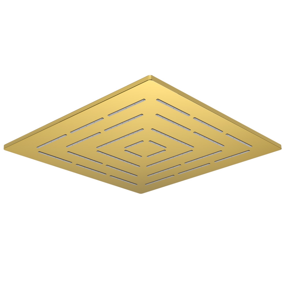 Picture of Square Shape Maze Overhead Shower - Gold Bright PVD