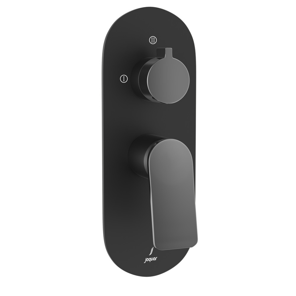 Picture of Aquamax Exposed Part Kit of Single Lever Shower Mixer - Lever: Black Chrome | Body: Black Matt